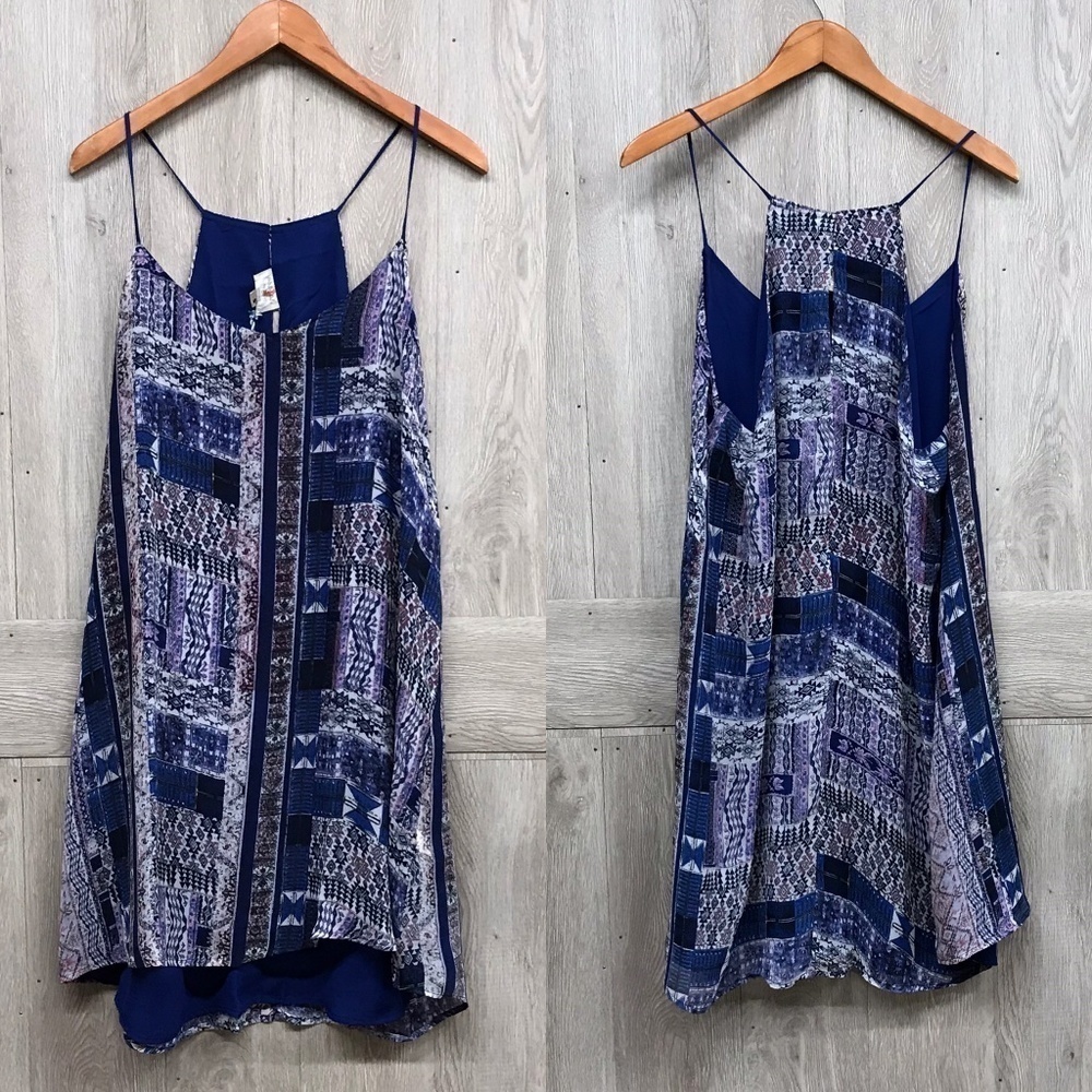 Multi Color Plus Size Halter Dress A6